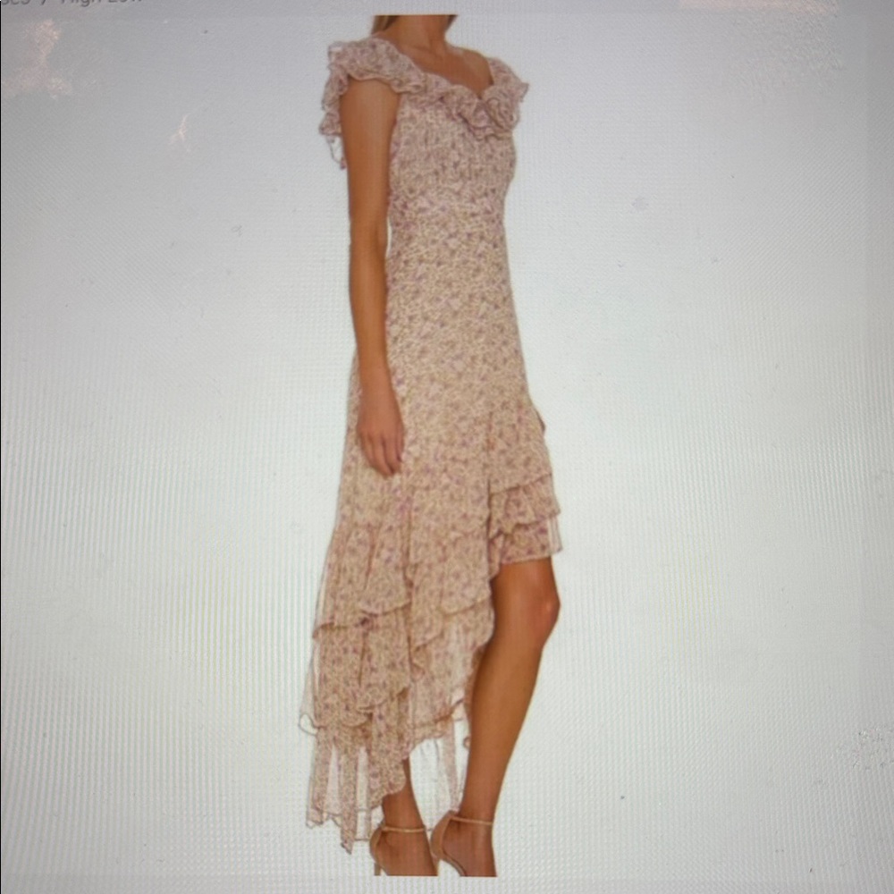 ASTR the Label. Size S Floral Ruffled High-low dress. Wore once